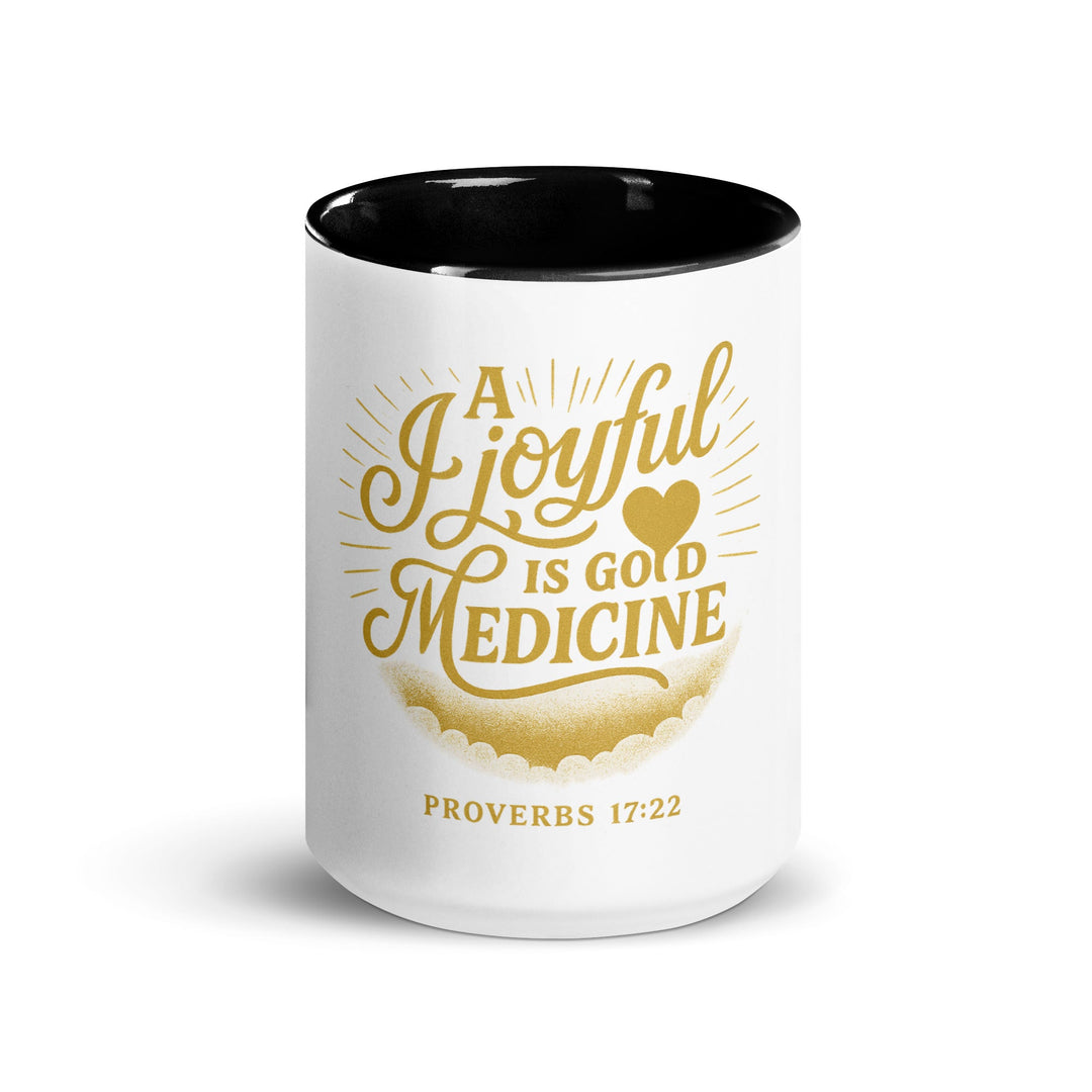 A joyful is good medicine Mug - Faith Scripture Gift | Gifts Of Words