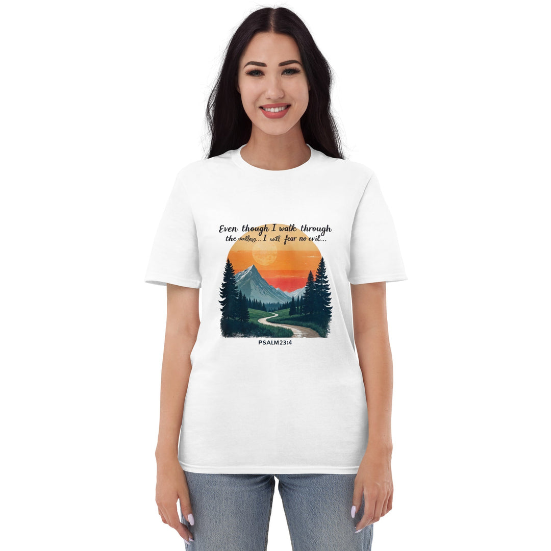 Even Though I Walk T-Shirt - Faith Scripture Gift | Gifts Of Words