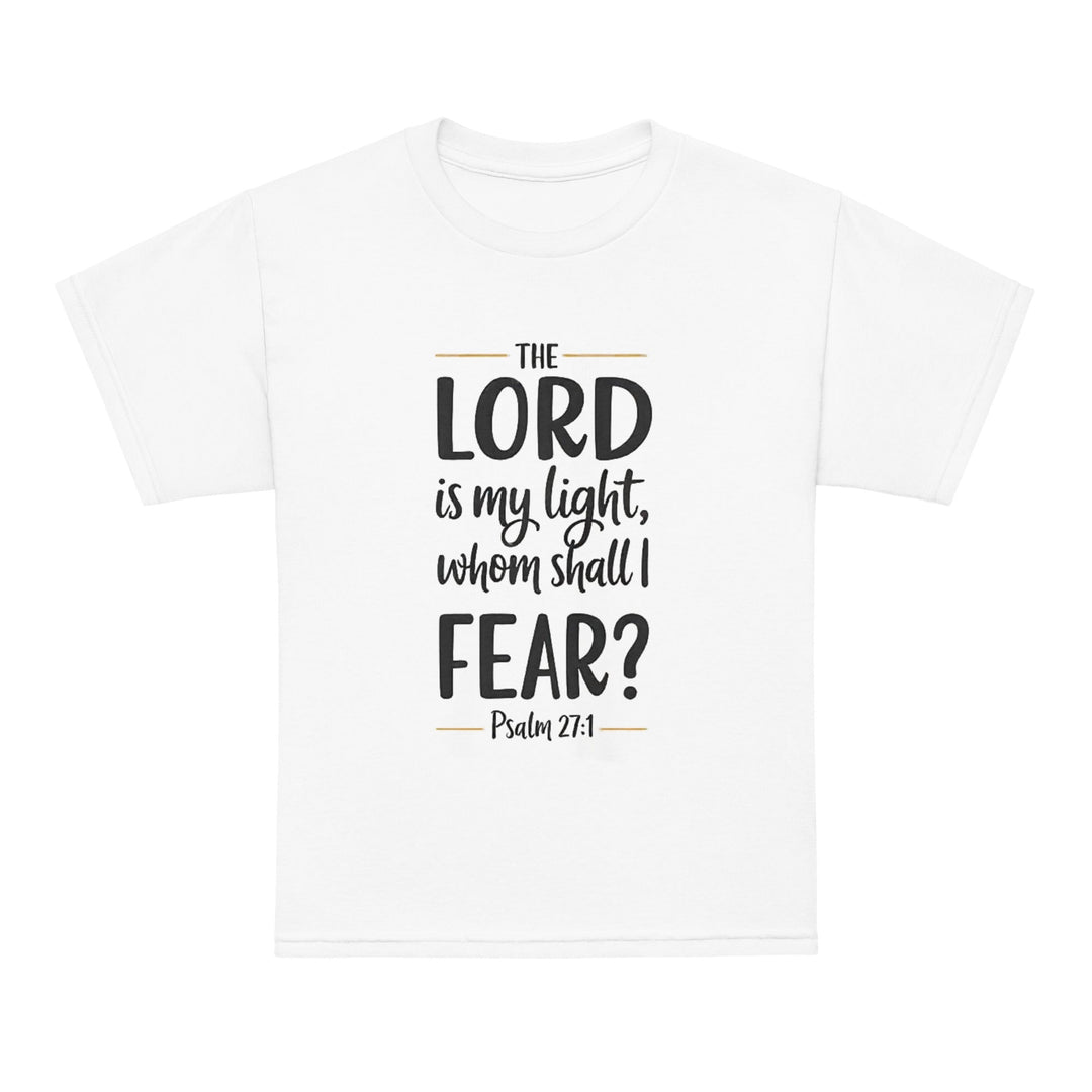 The Lord Is My Light Youth t-shirt - Faith Scripture Gift | Gifts Of Words