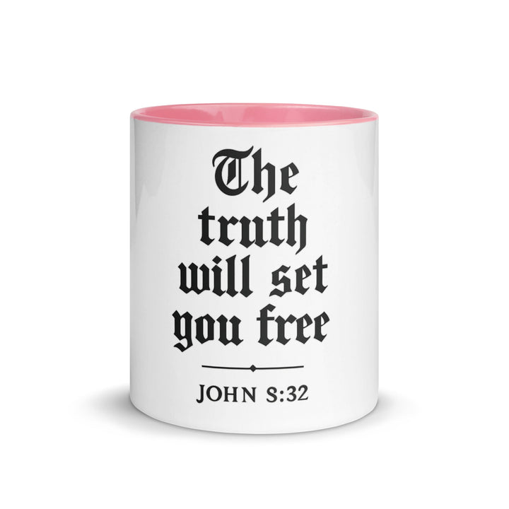 The truth will set you free Mug - Faith Scripture Gift | Gifts Of Words