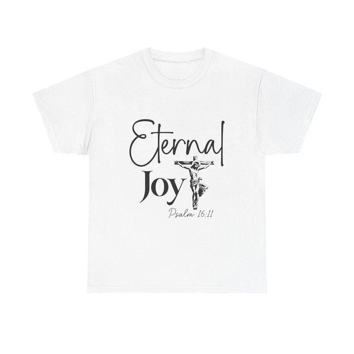 Eternal Joy Psalm 16 11-01 Unisex Heavy Cotton Tee - Faith Scripture Gift | Gifts Of Words