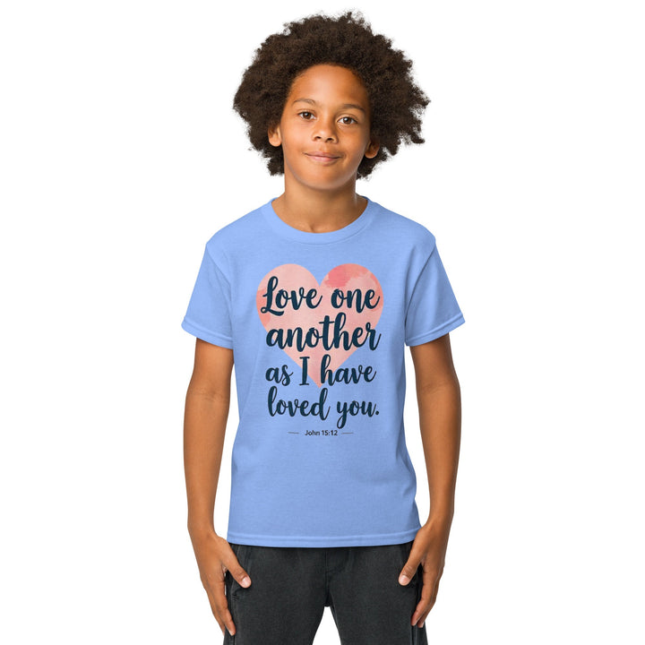 Love One Another Youth t-shirt - Faith Scripture Gift | Gifts Of Words