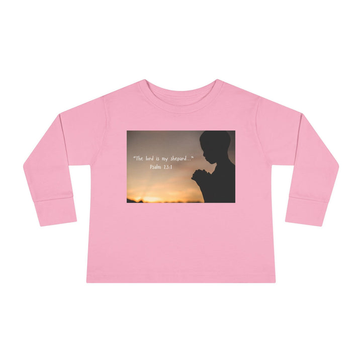 The lord is my shepard |Toddler Long Sleeve Tee - Faith Scripture Gift | Gifts Of Words