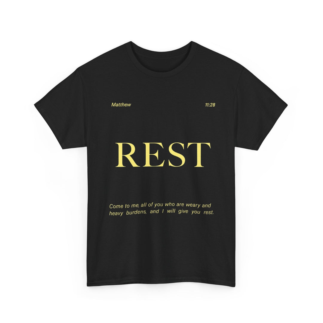 Heavy Cotton Tee Shirt - Premium Weight Durable Classic Fit - Faith Scripture Gift | Gifts Of Words