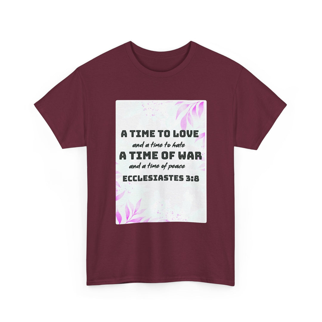 Heavy Cotton Tee Shirt – Premium Durable Unisex Everyday Apparel - Faith Scripture Gift | Gifts Of Words