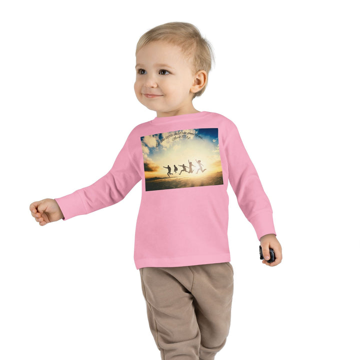 Let the little children come to me |Toddler Long Sleeve Tee - Faith Scripture Gift | Gifts Of Words
