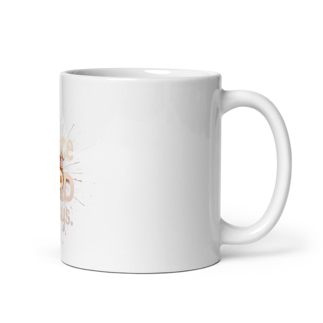 Rejoice in the Lord always Mug - Faith Scripture Gift | Gifts Of Words