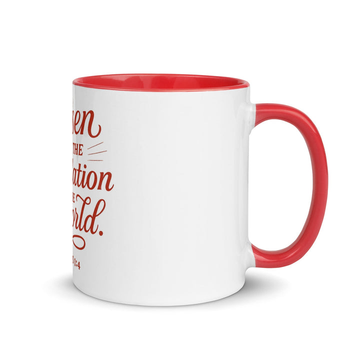 Chosen before the foundation of world Ephesians 1:4 - Faith Scripture Gift | Gifts Of Words