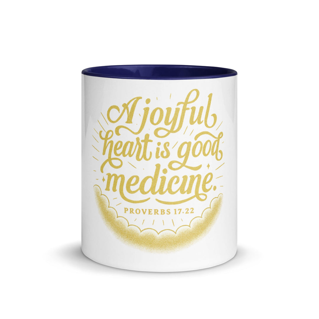 A joyful heart is good medicine Mug - Faith Scripture Gift | Gifts Of Words