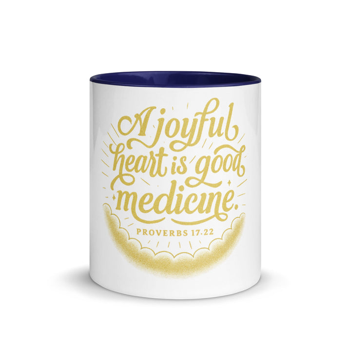 A joyful heart is good medicine Mug - Faith Scripture Gift | Gifts Of Words