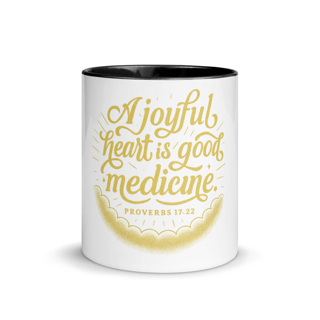 A joyful heart is good medicine Mug - Faith Scripture Gift | Gifts Of Words