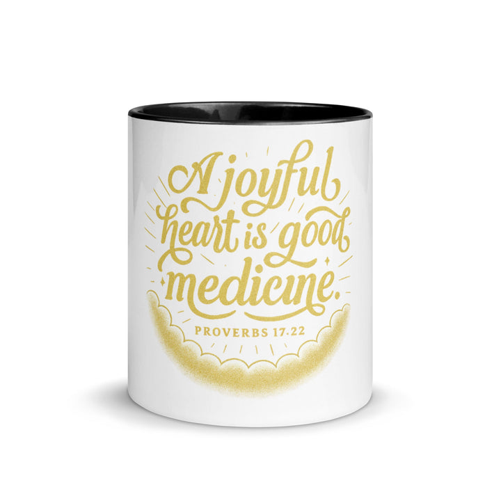 A joyful heart is good medicine Mug - Faith Scripture Gift | Gifts Of Words