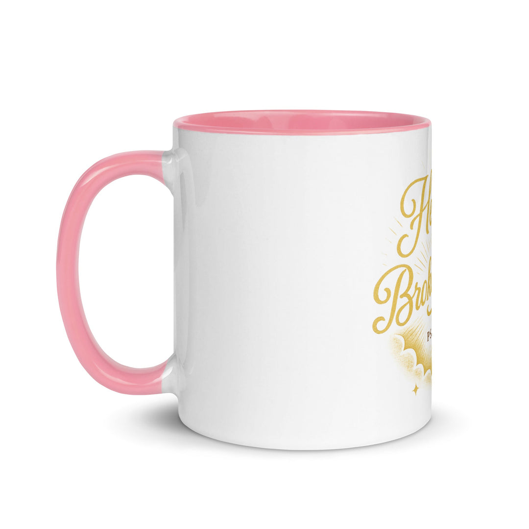 He heals the brokenhearted mug - Faith Scripture Gift | Gifts Of Words