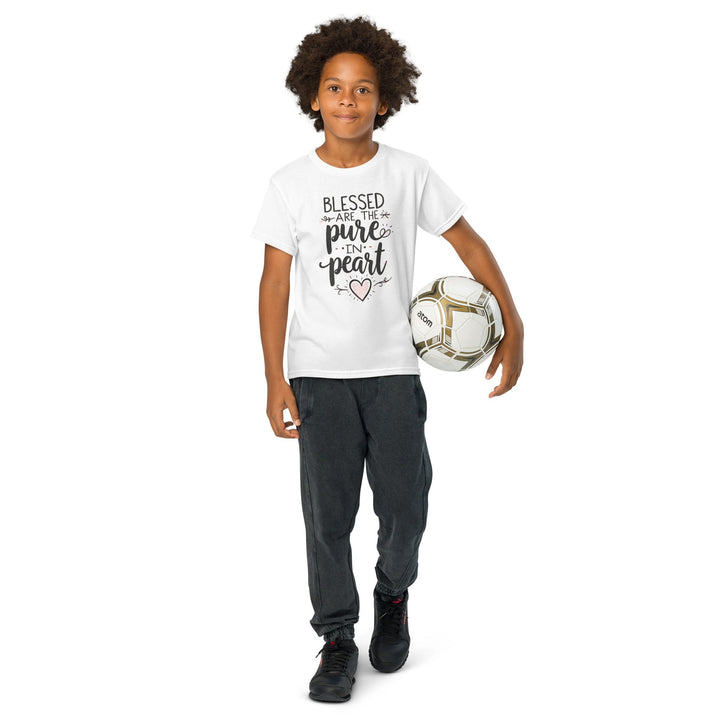 Blessed Are The Pure Heart Youth t-shirt - Faith Scripture Gift | Gifts Of Words