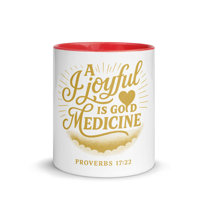 A joyful is good medicine Mug - Faith Scripture Gift | Gifts Of Words