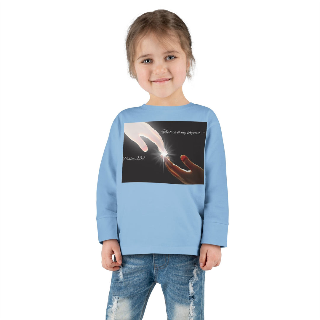 The lord is my shepard |Toddler Long Sleeve Tee - Faith Scripture Gift | Gifts Of Words