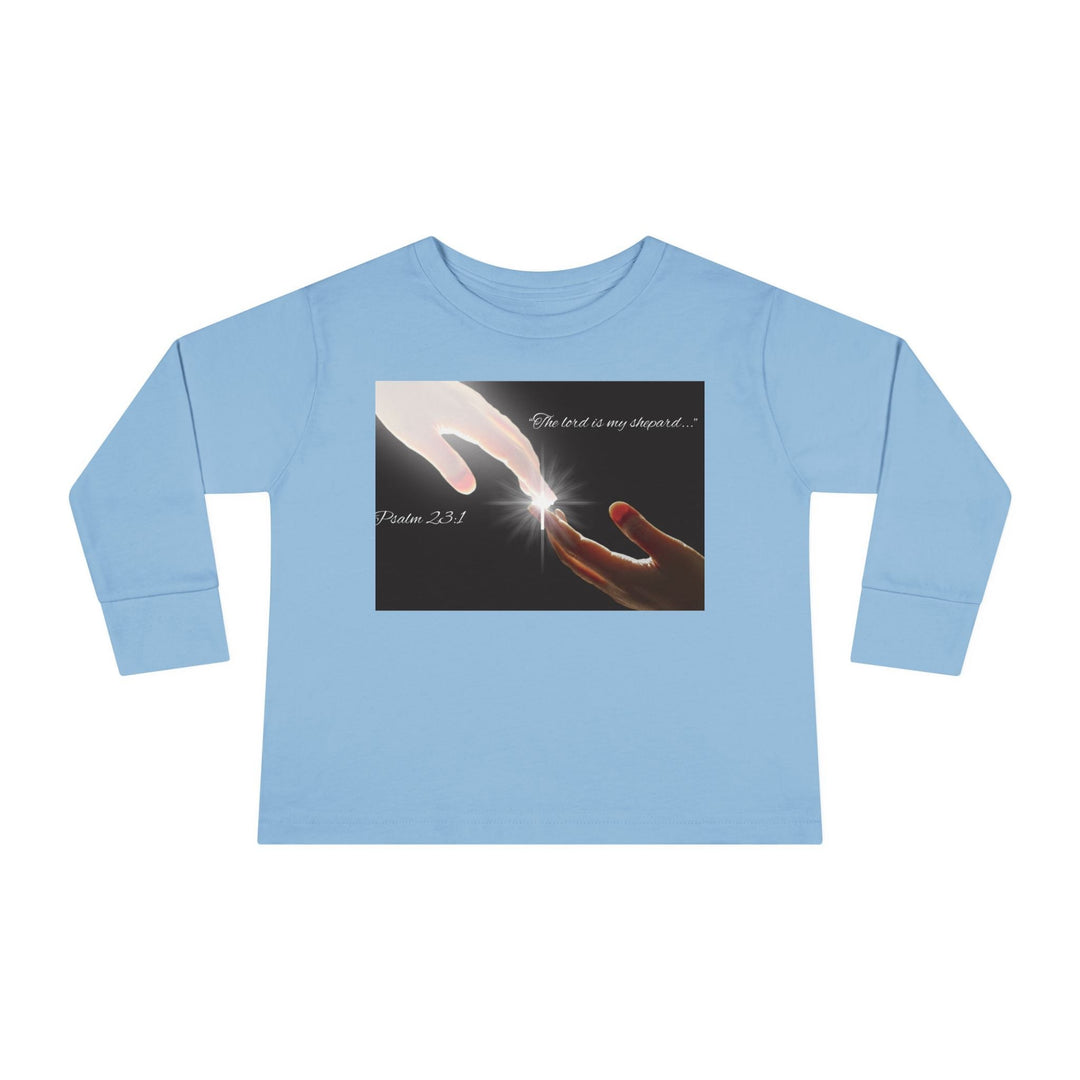 The lord is my shepard |Toddler Long Sleeve Tee - Faith Scripture Gift | Gifts Of Words