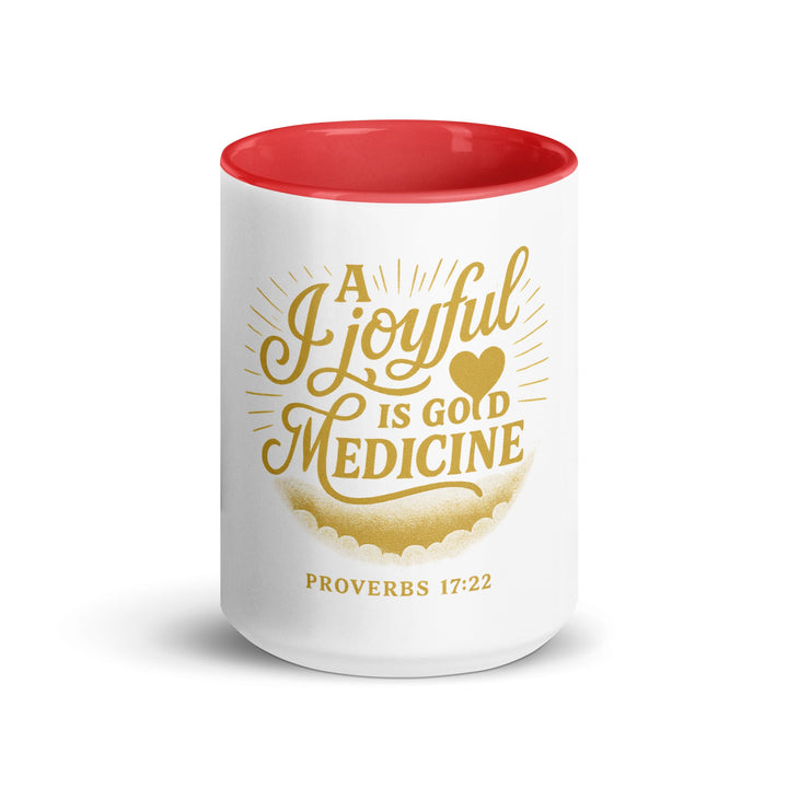 A joyful is good medicine Mug - Faith Scripture Gift | Gifts Of Words