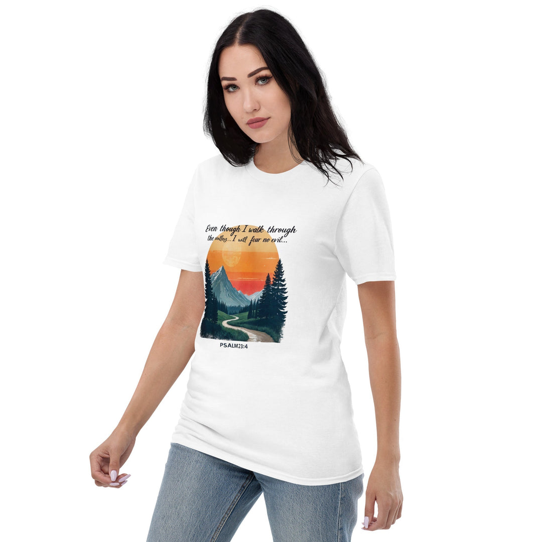 Even Though I Walk T-Shirt - Faith Scripture Gift | Gifts Of Words