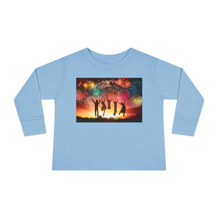 You are the light of the world |Toddler Long Sleeve Tee - Faith Scripture Gift | Gifts Of Words