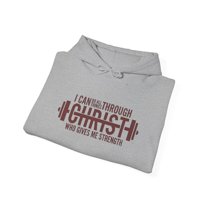 I Can Do All Things Hoodie - Empowering Christian Fleece Pullover - Faith Scripture Gift | Gifts Of Words