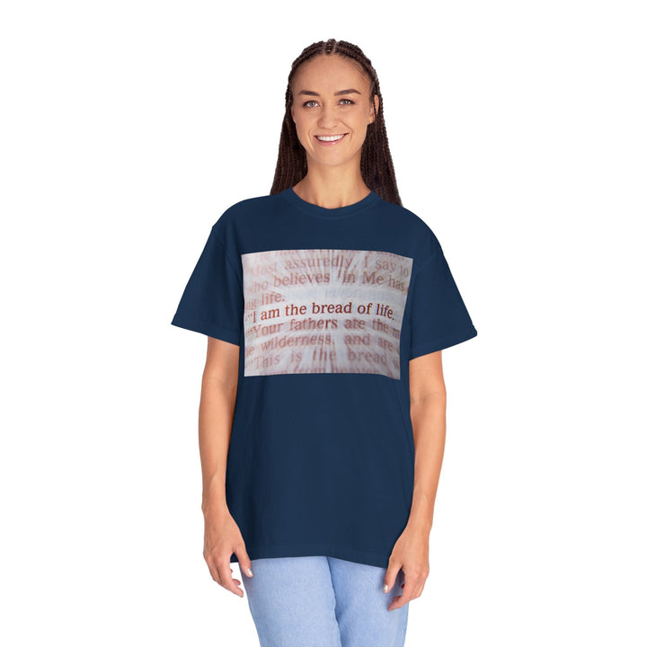 Garment-Dyed T-Shirt – Soft Vintage Wash Premium Unisex Tee - Faith Scripture Gift | Gifts Of Words