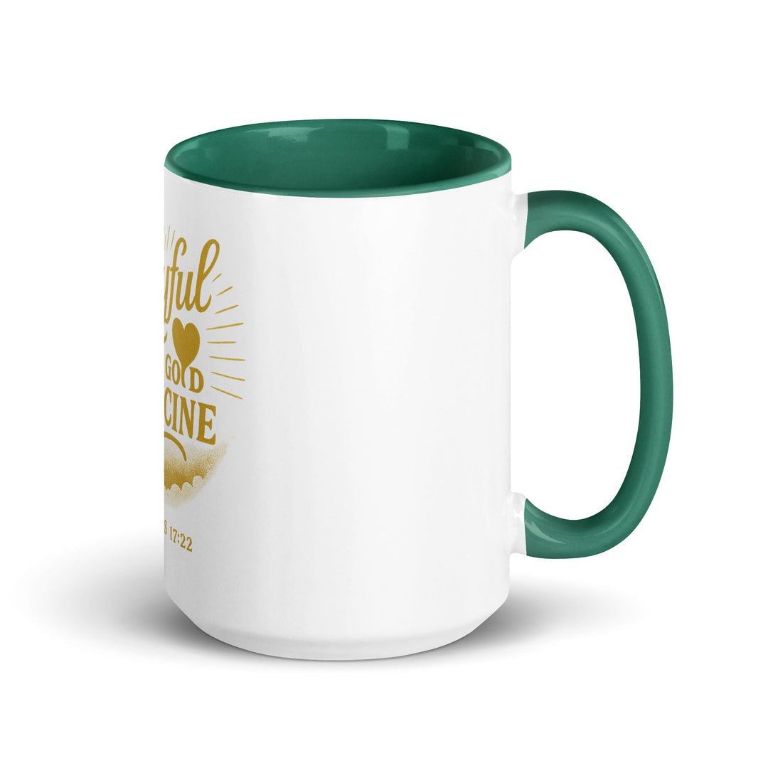 A joyful is good medicine Mug - Faith Scripture Gift | Gifts Of Words