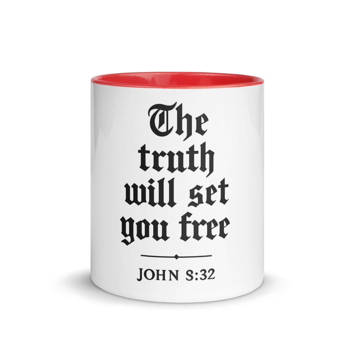 The truth will set you free Mug - Faith Scripture Gift | Gifts Of Words