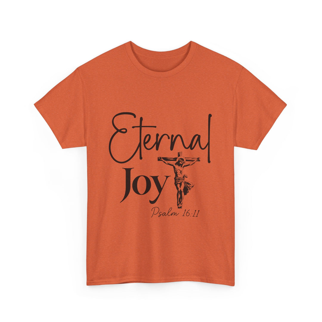 Eternal Joy Psalm 16 11-01 Unisex Heavy Cotton Tee - Faith Scripture Gift | Gifts Of Words