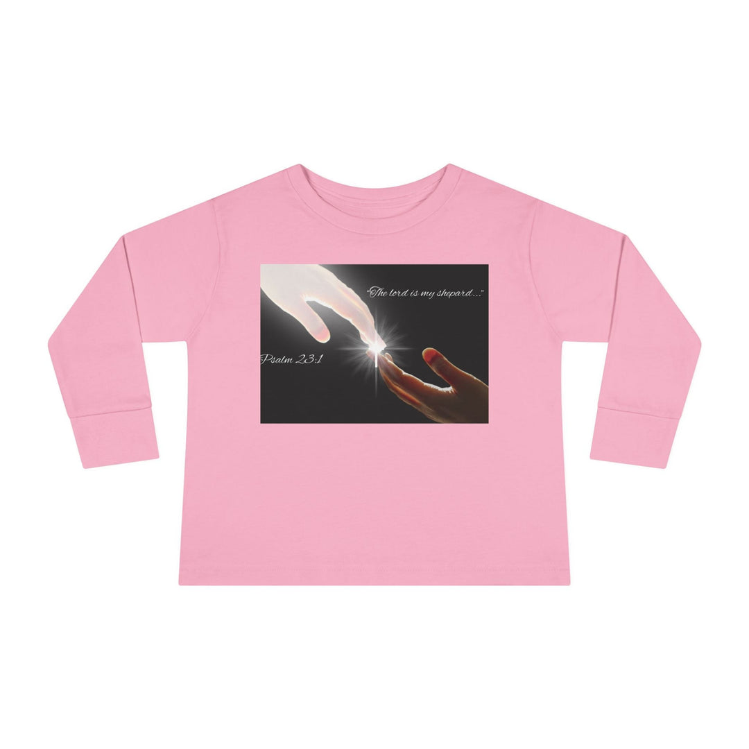 The lord is my shepard |Toddler Long Sleeve Tee - Faith Scripture Gift | Gifts Of Words