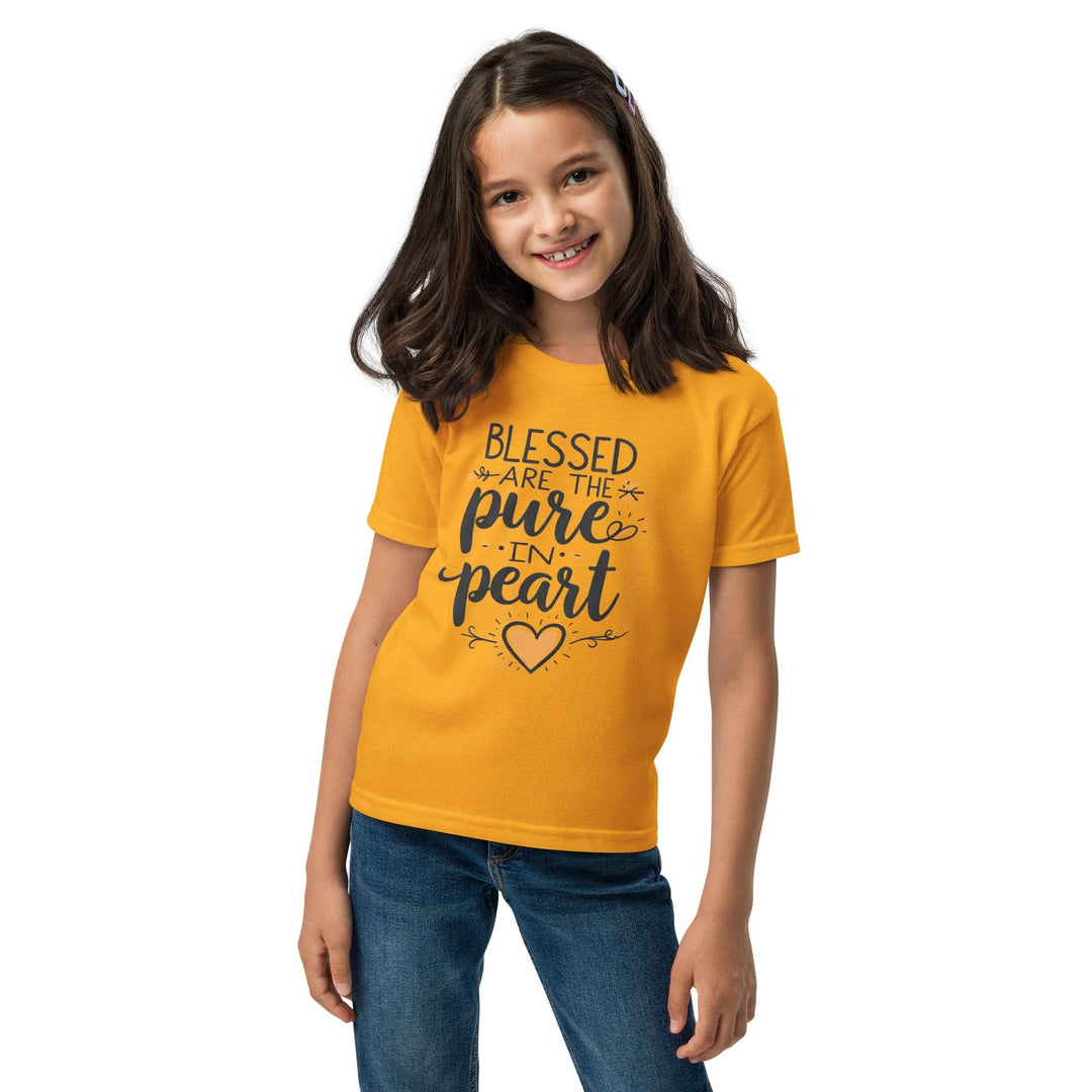 Blessed Are The Pure Heart Youth t-shirt - Faith Scripture Gift | Gifts Of Words