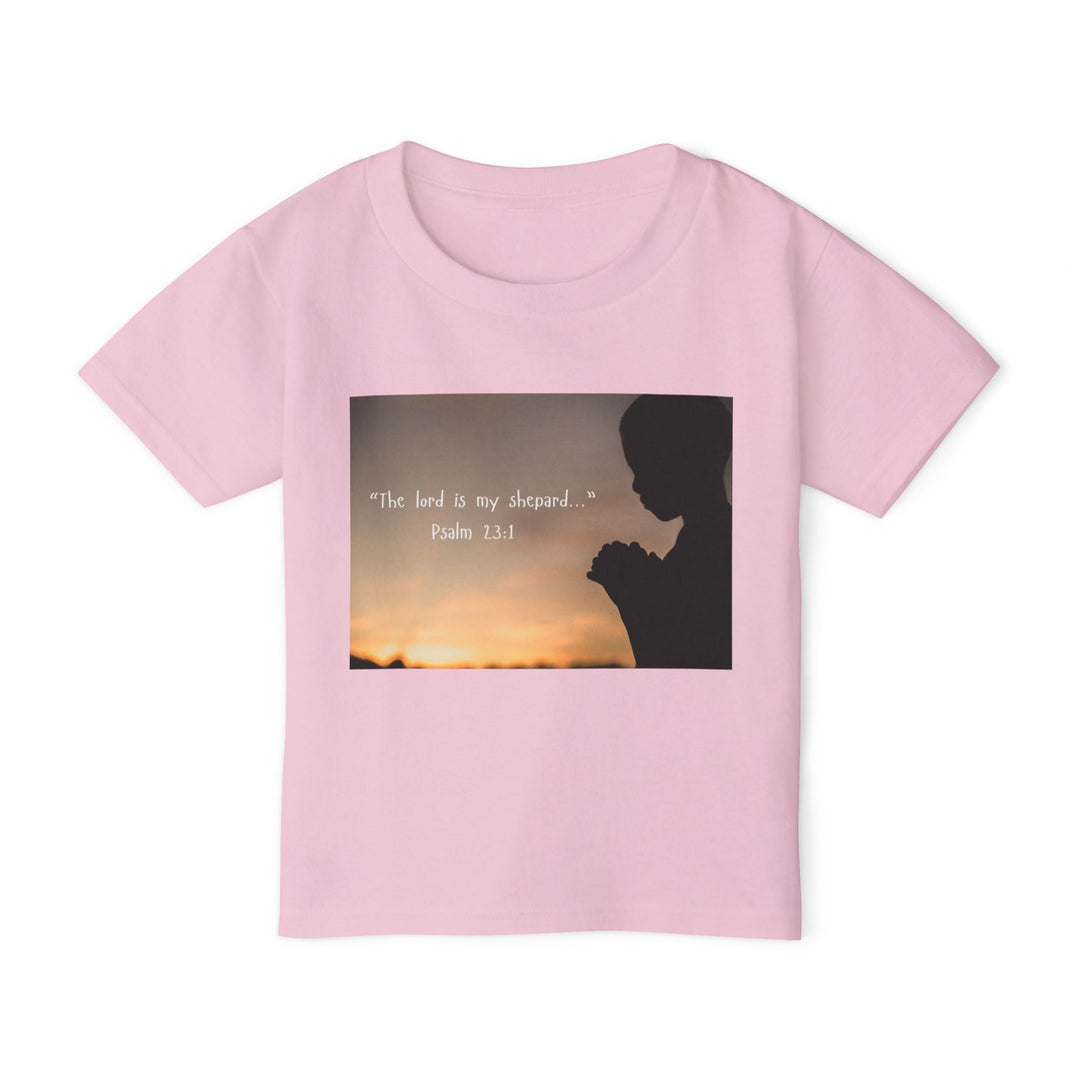 The lord is my shepard | Cotton™ Toddler T-shirt - Faith Scripture Gift | Gifts Of Words