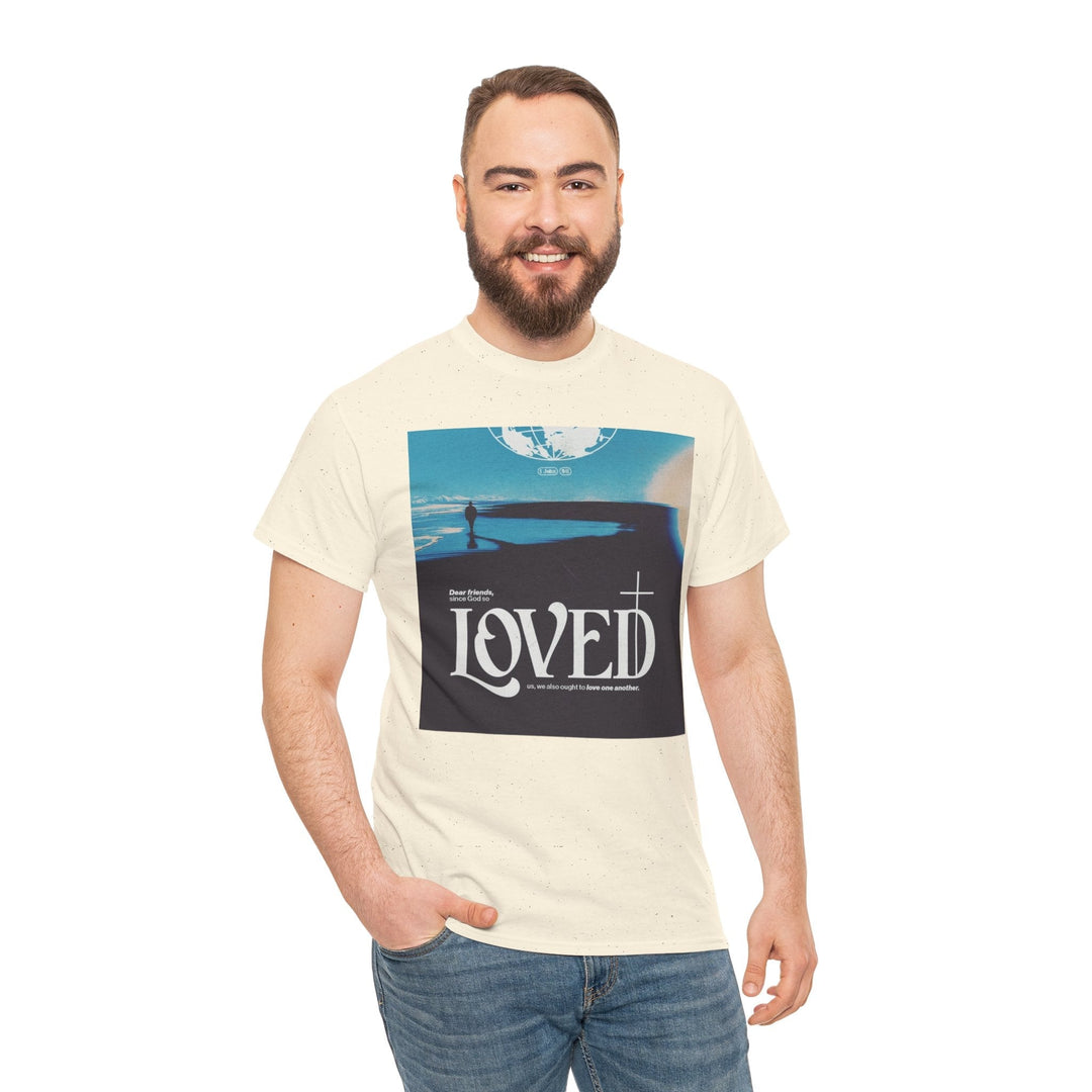 Loved | Heavy Cotton Tee - Faith Scripture Gift | Gifts Of Words