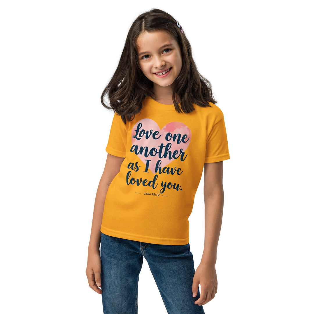 Love One Another Youth t-shirt - Faith Scripture Gift | Gifts Of Words