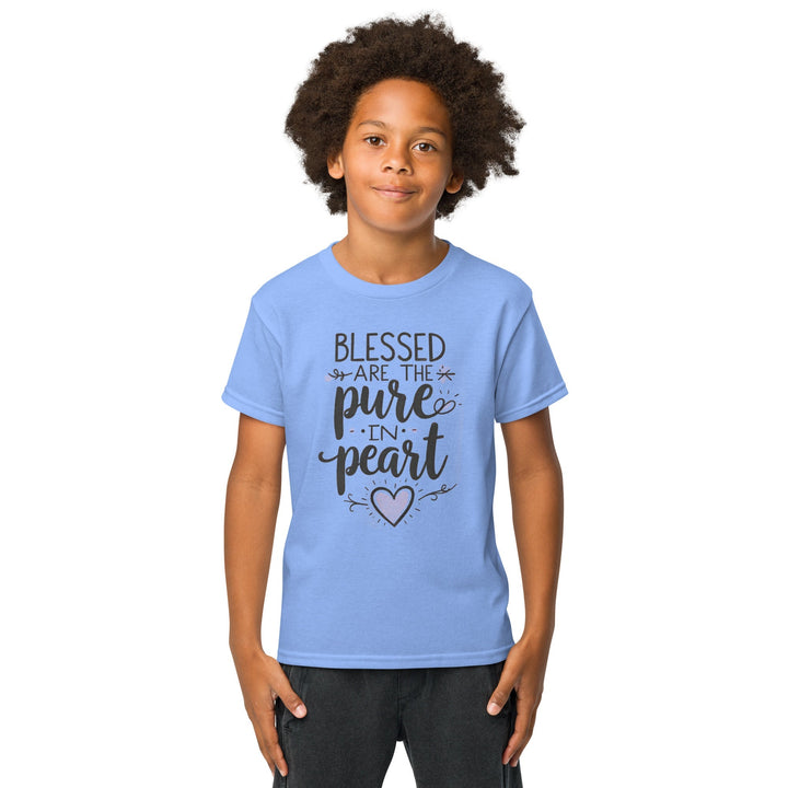 Blessed Are The Pure Heart Youth t-shirt - Faith Scripture Gift | Gifts Of Words