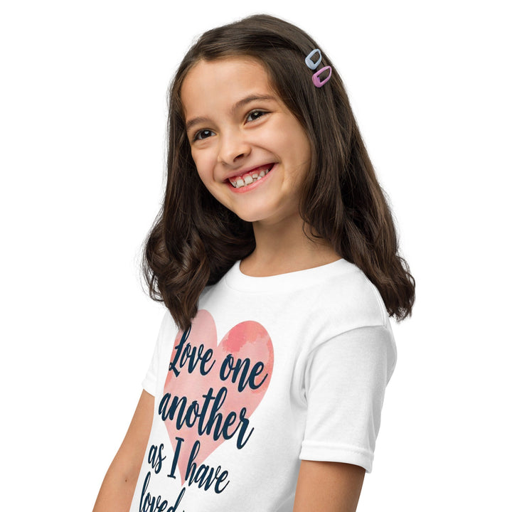 Love One Another Youth t-shirt - Faith Scripture Gift | Gifts Of Words