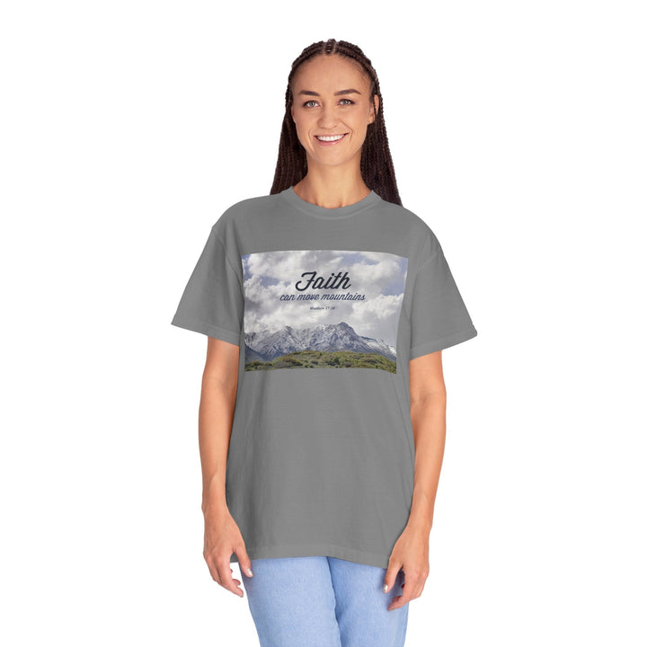 Garment-Dyed T-Shirt – Premium Retro Wash Soft Cotton Tee - Faith Scripture Gift | Gifts Of Words