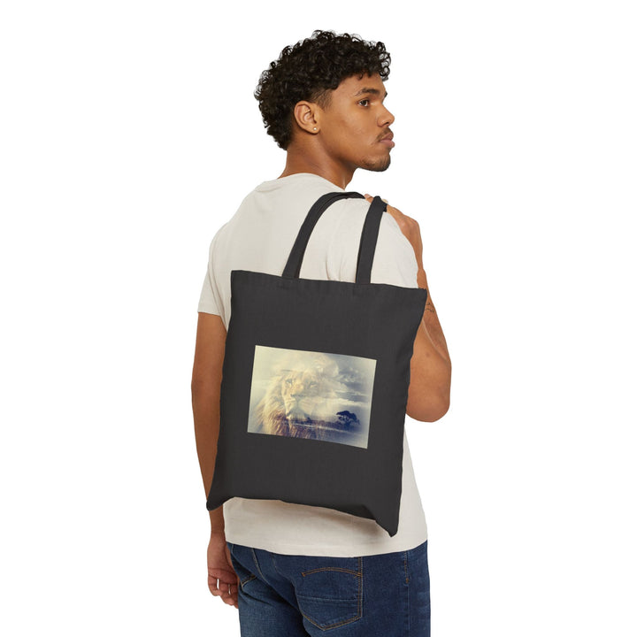 100% Cotton Canvas Tote Bag – Heavyweight 15"x16" Reusable Shopping Bag – Long Handles – Natural & Black - Faith Scripture Gift | Gifts Of Words