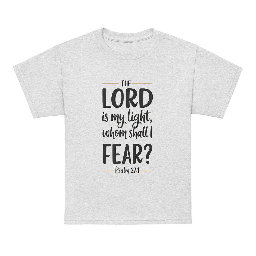 The Lord Is My Light Youth t-shirt - Faith Scripture Gift | Gifts Of Words