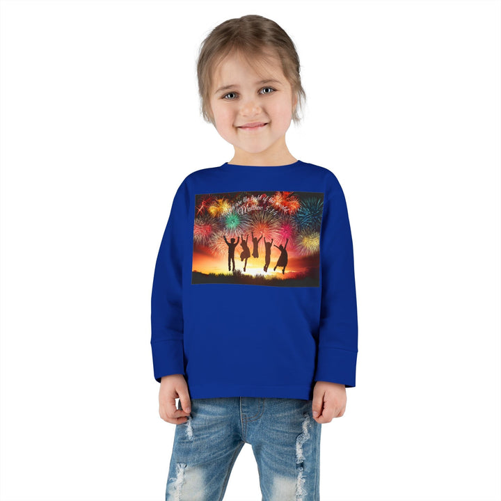 You are the light of the world |Toddler Long Sleeve Tee - Faith Scripture Gift | Gifts Of Words