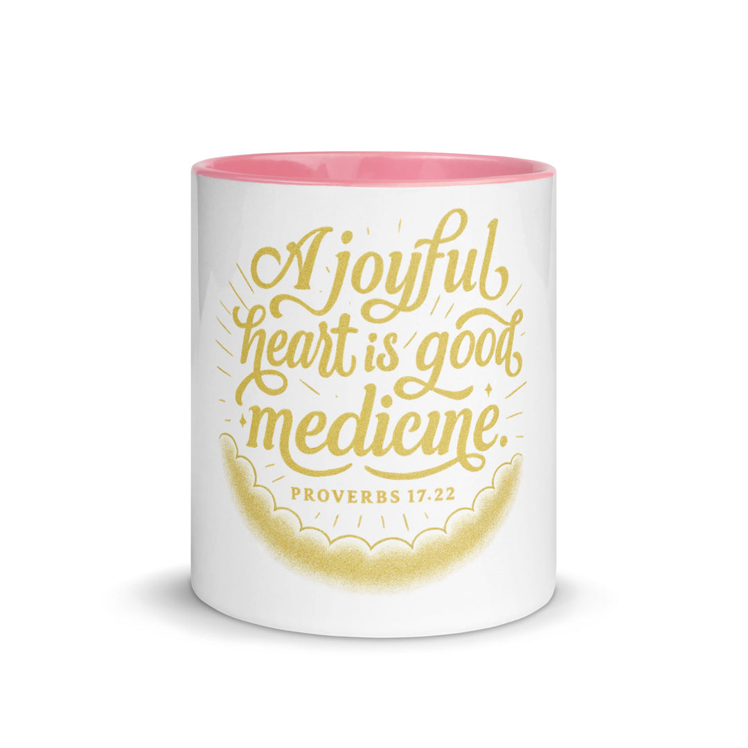 A joyful heart is good medicine Mug - Faith Scripture Gift | Gifts Of Words