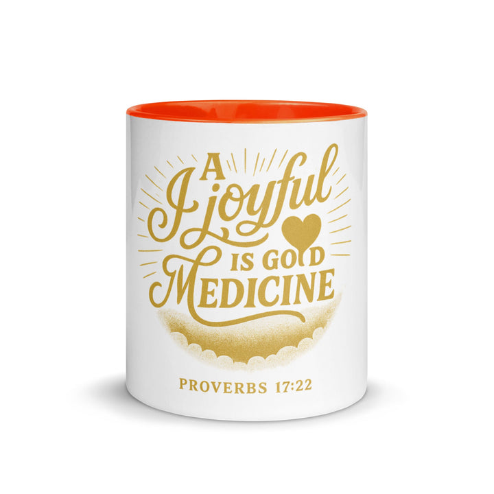 A joyful is good medicine Mug - Faith Scripture Gift | Gifts Of Words