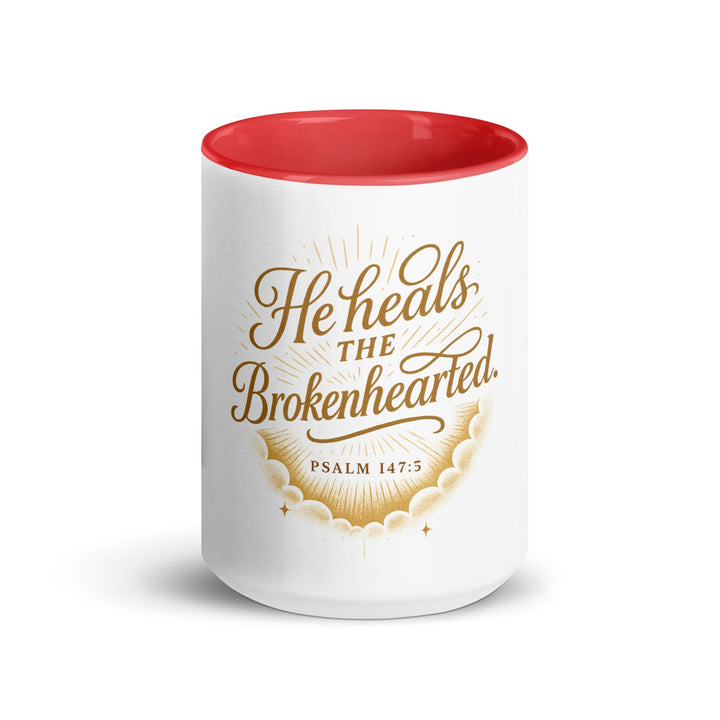 He heals the Brokenhearted Mug - Faith Scripture Gift | Gifts Of Words