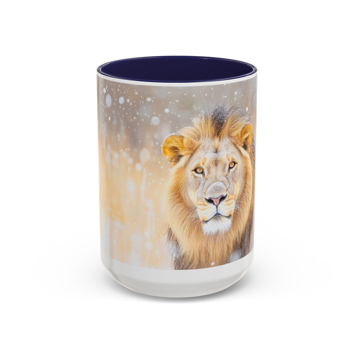 Golden Lion Stainless Accent Coffee Mug (11, 15oz) - Faith Scripture Gift | Gifts Of Words