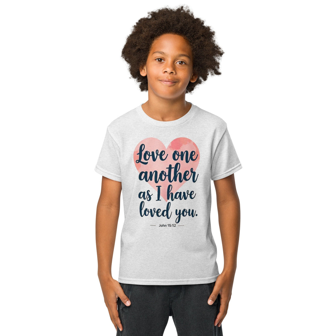 Love One Another Youth t-shirt - Faith Scripture Gift | Gifts Of Words