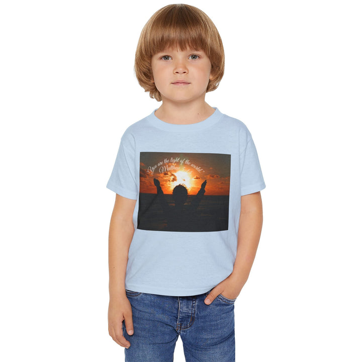 You are the light | Cotton™ Toddler T-shirt - Faith Scripture Gift | Gifts Of Words