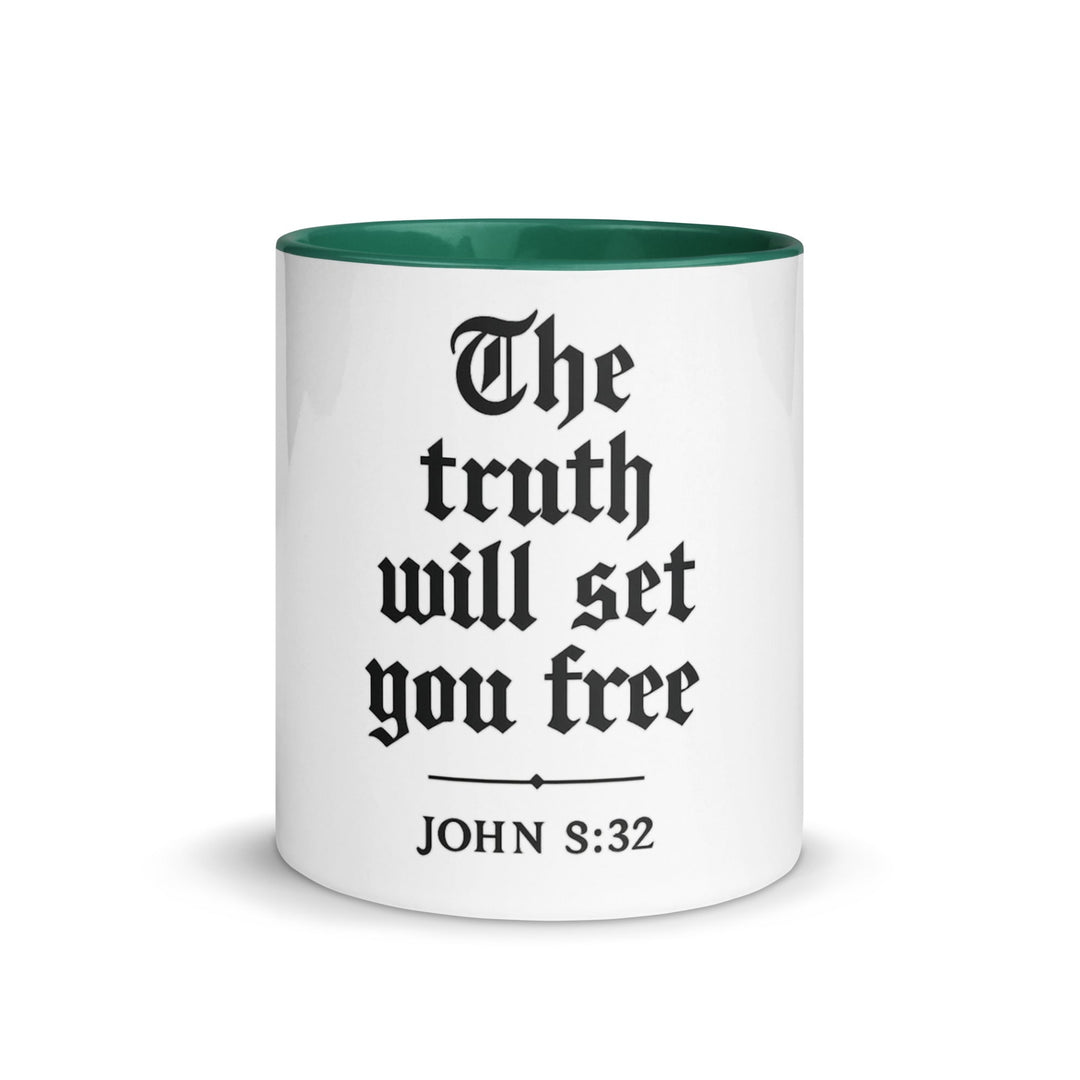 The truth will set you free Mug - Faith Scripture Gift | Gifts Of Words