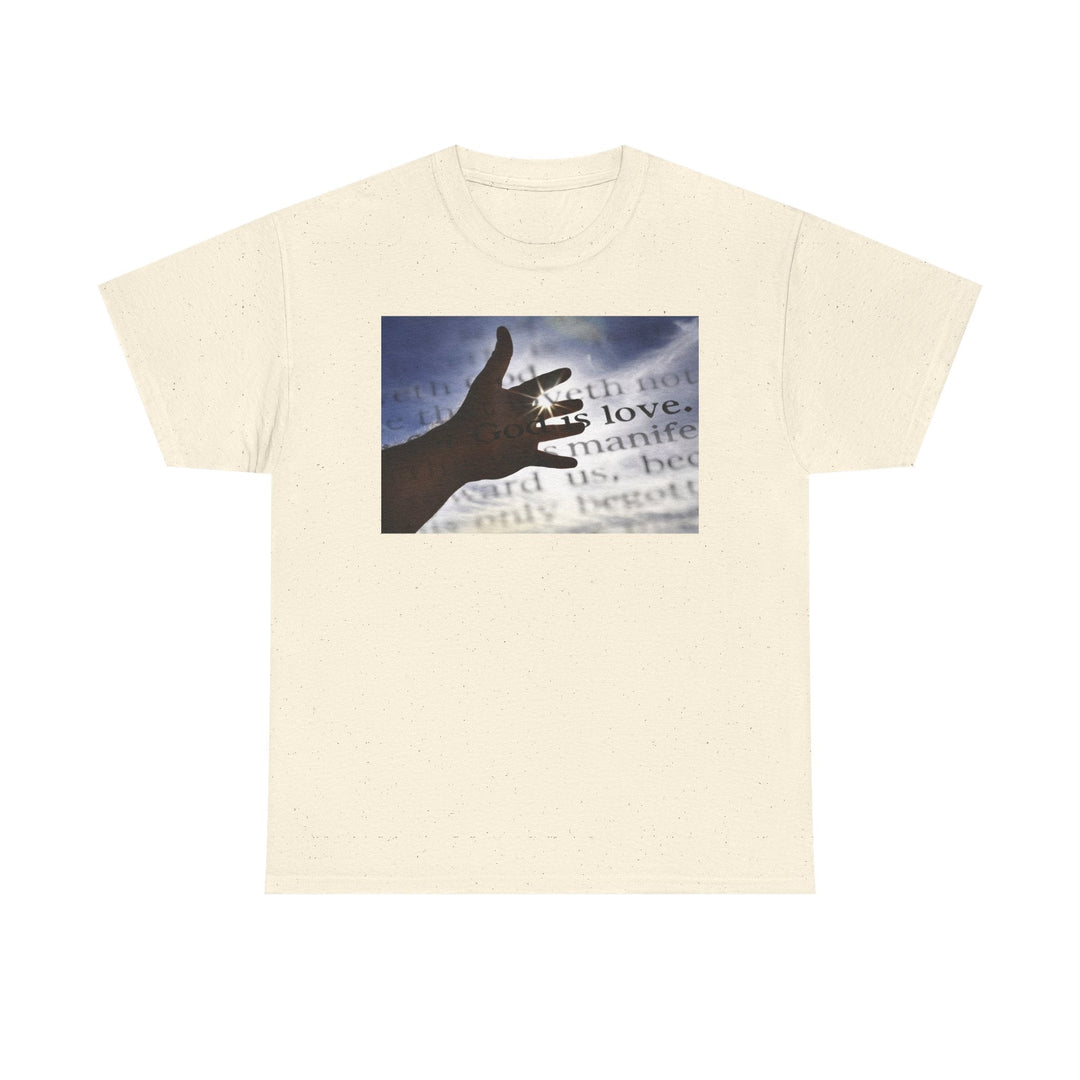 God is Love | Heavy Cotton Tee - Faith Scripture Gift | Gifts Of Words