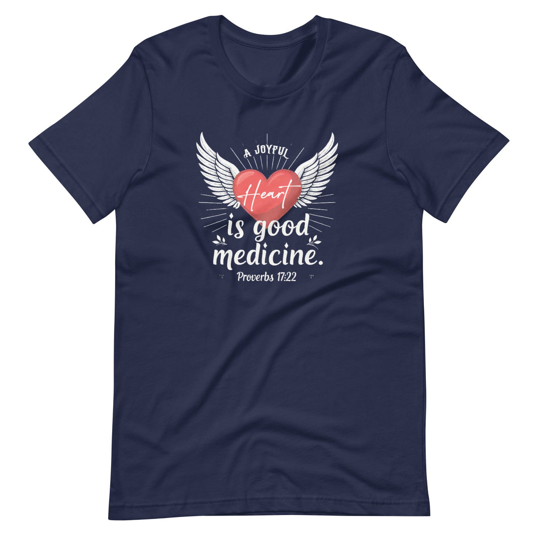 A Joyful Heart T-Shirt - Faith Scripture Gift | Gifts Of Words