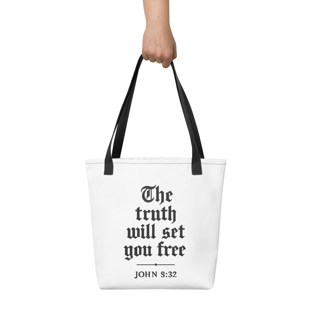 The truth will set you free Tote bag - Faith Scripture Gift | Gifts Of Words